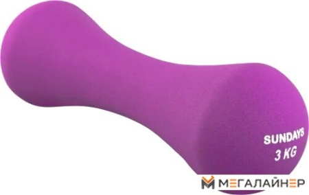 Гантели Sundays IR92004-D 3 кг (фиолетовый)