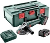 Угловая шлифмашина Metabo W 18 L 9-125 602249650 (с 2-мя АКБ 5.2 А•ч, кейс)