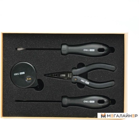 Набор домашнего мастера Deli HT0004 (4 предмета) купить в Минске с доставкой