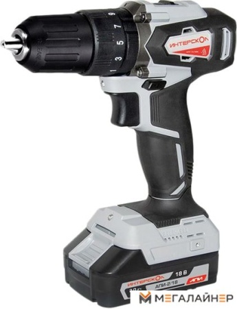 Ударная дрель-шуруповерт Интерскол ДАУ-13/18ВК 573.2.2.70 (с 2-мя АКБ 2 Ah, кейс) купить в Минске с доставкой