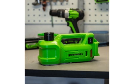 Домкрат Greenworks G24JACK 3401407 3т (без АКБ)