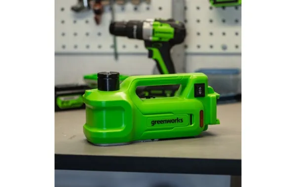 Домкрат Greenworks G24JACK 3401407 3т (без АКБ)