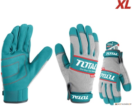 Перчатки из полиэстера Total TSP1808-XL