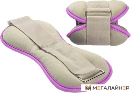 Утяжелитель Sundays IR97843 2x1 кг (серый/фиолетовый)