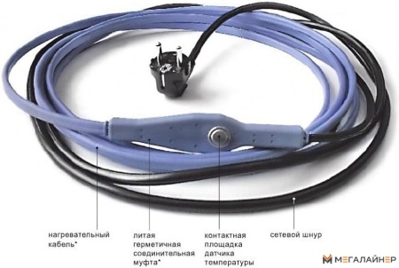 Нагревательный кабель Wirt LTT 60/1320 60 м 1320 Вт