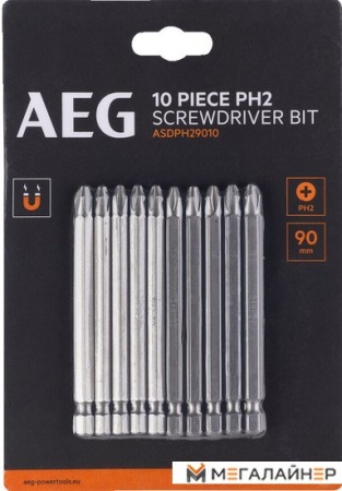 Набор бит AEG Powertools 4932479510 (10 шт) купить в Минске с доставкой