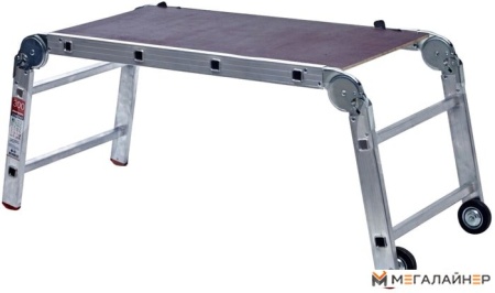 Лестница-трансформер Новая высота NV 334 трансформер с помостом 2x4 ступеней купить в Минске с доставкой