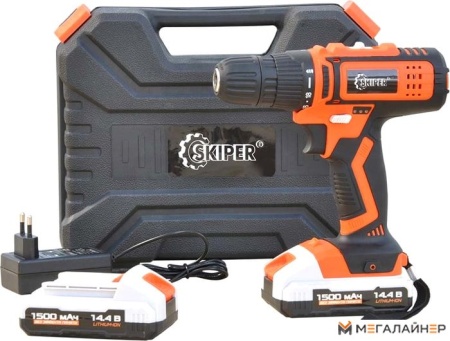 Дрель-шуруповерт Skiper DF347-14 (с 2-мя АКБ, кейс) купить в Минске с доставкой