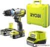 Дрель-шуруповерт Ryobi R18DDBL-225B 5133003611 (с 2-мя АКБ, кейс) купить в Минске с доставкой