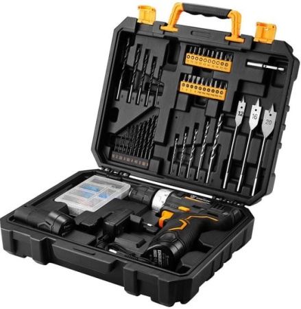 Дрель-шуруповерт Deko GCD12DU3 SET 5 063-4148 (с 2-мя АКБ, кейс, набор оснастки) купить в Минске с доставкой