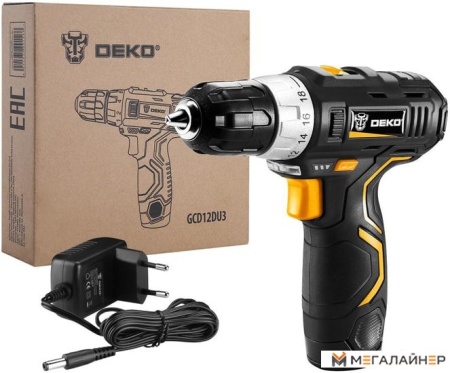 Дрель-шуруповерт Deko GCD12DU3 063-4096 (с 1-им АКБ) купить в Минске с доставкой