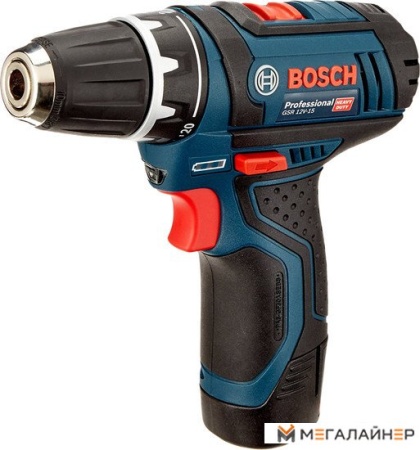 Дрель-шуруповерт Bosch GSR 12V-15 Professional 0601868122 (с 2-мя АКБ, кейс) купить в Минске с доставкой