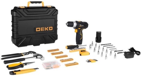 Дрель-шуруповерт Deko GCD12DU3 SET 195 063-4134 (с 2-мя АКБ, кейс, набор оснастки) купить в Минске с доставкой