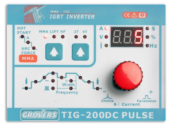 Сварочный инвертор GROVERS TIG-200DC PULSE