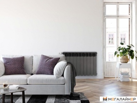 Алюминиевый радиатор Armatura G500F/10 (графит)