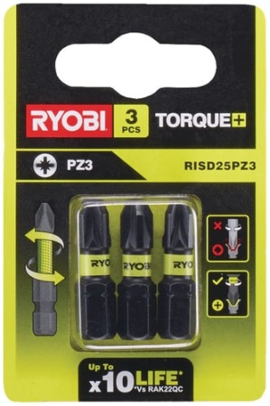 Набор бит Ryobi RISD25PZ3 (3 предмета)