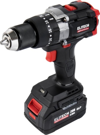Ударная дрель-шуруповерт ELITECH CD 20BL2 E2201.042.02 (с 2-мя АКБ, кейс) купить в Минске с доставкой