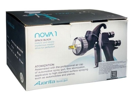 Краскопульт Auarita Nova 1, Black, 1,3mm HVLP