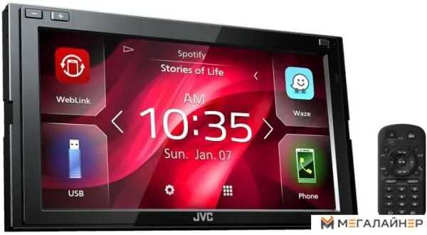 USB-магнитола JVC KW-M540BT