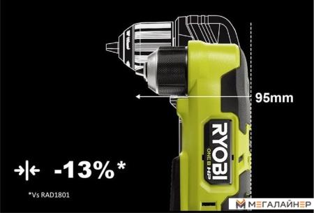 Угловая дрель Ryobi RAD18C-0 5133004949 (без АКБ) купить в Минске с доставкой