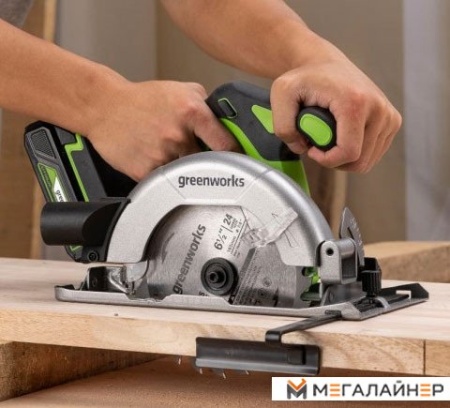 Дисковая (циркулярная) пила Greenworks GD24CS165 1501607 (без АКБ) купить в Минске с доставкой