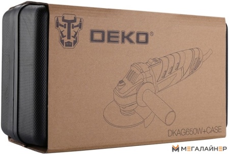 Угловая шлифмашина Deko DKAG650W (кейс) купить в Минске с доставкой
