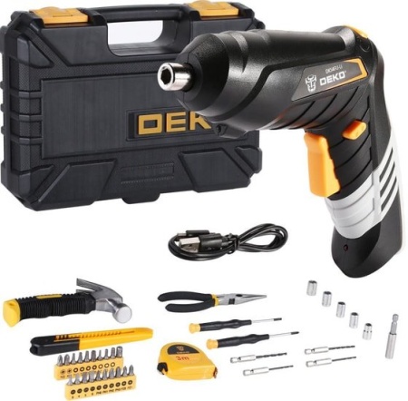 Электроотвертка Deko DKS4FU-Li SET 36 063-4152 (с 1-им АКБ, кейс, набор оснастки) купить в Минске с доставкой