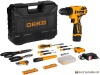 Дрель-шуруповерт Deko Banger SET 93 063-4167 (с 1-им АКБ, кейс, набор оснастки) купить в Минске с доставкой