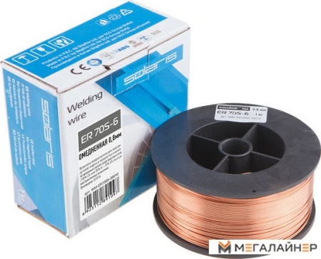 Сварочная проволока Solaris ER 70S-6 WM-ER70S6-08010