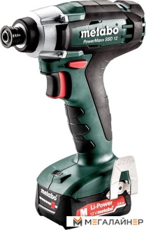 Ударный гайковерт Metabo PowerMaxx SSD 12 601114500 (с 2-мя АКБ, кейс) купить в Минске с доставкой