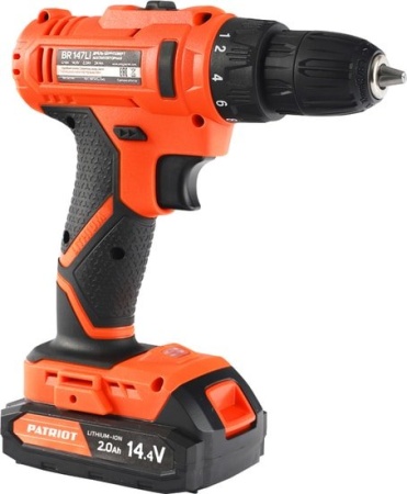 Дрель-шуруповерт Patriot BR 147Li 180301147 (с 2-мя АКБ, кейс) купить в Минске с доставкой