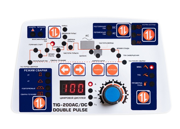 Сварочный инвертор GROVERS ENERGY TIG-200 AC/DC DOUBLE PULSE