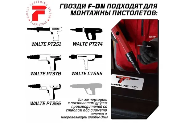Гвоздь FixPistols F-DN52 (100шт/уп) купить в Минске с доставкой