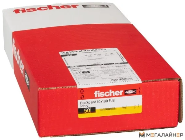 Дюбель фасадный Fischer DuoXpand 10x180 FUS 562172 (50 шт) купить в Минске с доставкой