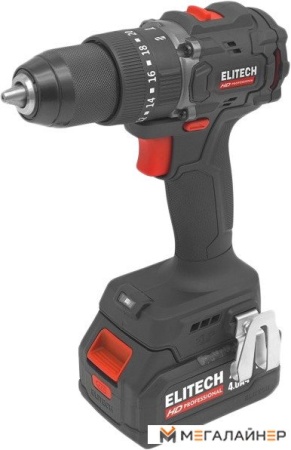 Ударная дрель-шуруповерт ELITECH HD Professional CD 20ISL2 E2201.041.02 (с 2-мя АКБ 4 Ач, кейс) купить в Минске с доставкой