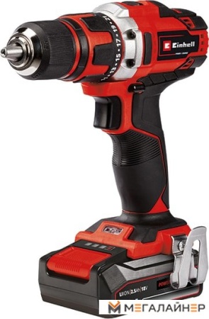 Дрель-шуруповерт Einhell TE-CD 18/40 Li 4513955 (с 1-м АКБ, кейс) купить в Минске с доставкой