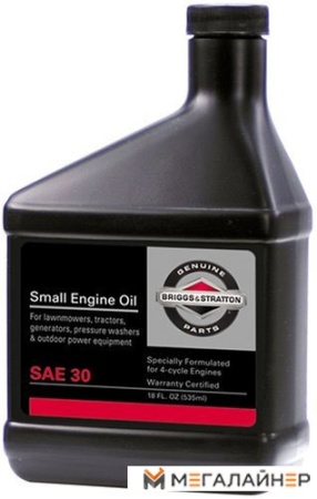 Моторное масло Briggs&Stratton 100005E SAE 30 0.6л купить в Минске с доставкой