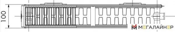 Стальной панельный радиатор Terra teknik 22 НП 500x800