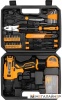 Дрель-шуруповерт Deko Banger SET 93 063-4167 (с 1-им АКБ, кейс, набор оснастки) купить в Минске с доставкой