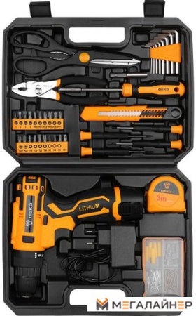 Дрель-шуруповерт Deko Banger SET 93 063-4167 (с 1-им АКБ, кейс, набор оснастки) купить в Минске с доставкой