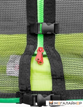 Батут Alpin 4.04 м с защитной сеткой и лестницей