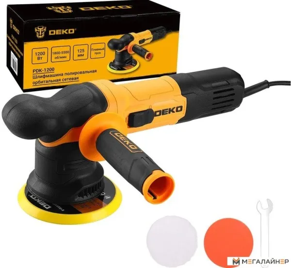 Эксцентриковая шлифмашина Deko PDK-1200 085-1064 купить в Минске с доставкой