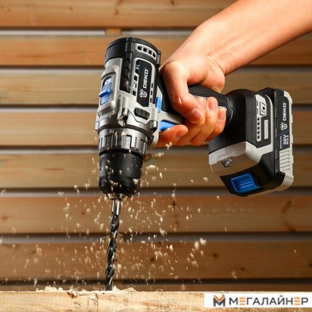 Дрель-шуруповерт Deko Sharker 063-4037 (с 1-им АКБ) купить в Минске с доставкой