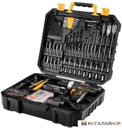 Дрель-шуруповерт Deko GCD12DU3 SET 193 063-4138 (с 2-мя АКБ, кейс, набор оснастки) купить в Минске с доставкой