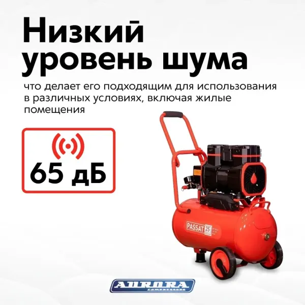 Безмасляный компрессор Aurora PASSAT-25 Black 4G