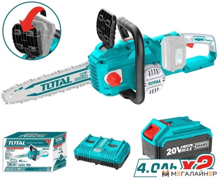 Аккумуляторная пила Total TGSLI401682 (с 2-мя АКБ) купить в Минске с доставкой