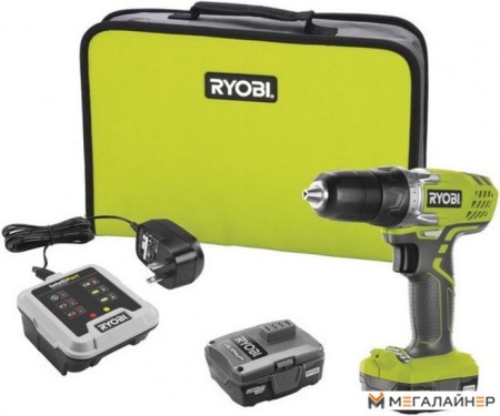 Дрель-шуруповерт Ryobi R12SD-LL13S 5133002323 (с 2-мя АКБ, сумка) купить в Минске с доставкой