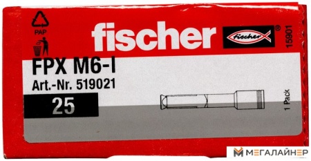 Анкерный болт Fischer FPX M6-I 519021 (25 шт) купить в Минске с доставкой