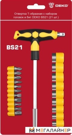 Набор отвертка с битами Deko BS21 (21 предмет) купить в Минске с доставкой