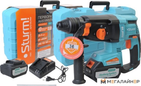 Перфоратор Sturm CRH1832BLC (с 1-им АКБ, кейс) купить в Минске с доставкой